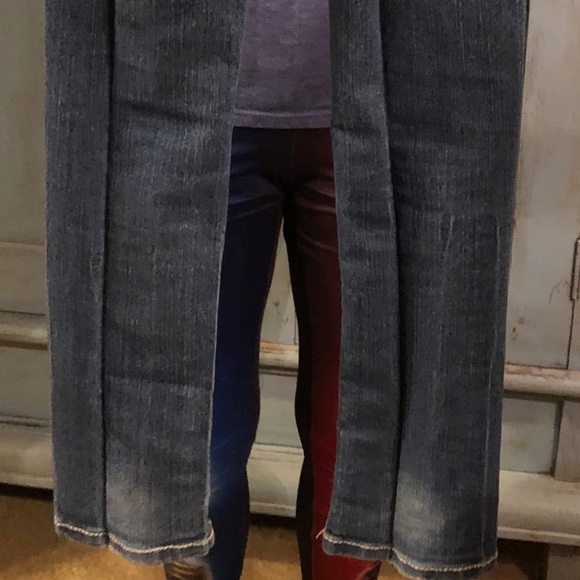 Justice girls Skull and Crossbones bling jeans Sz 10s - Picture 5 of 5